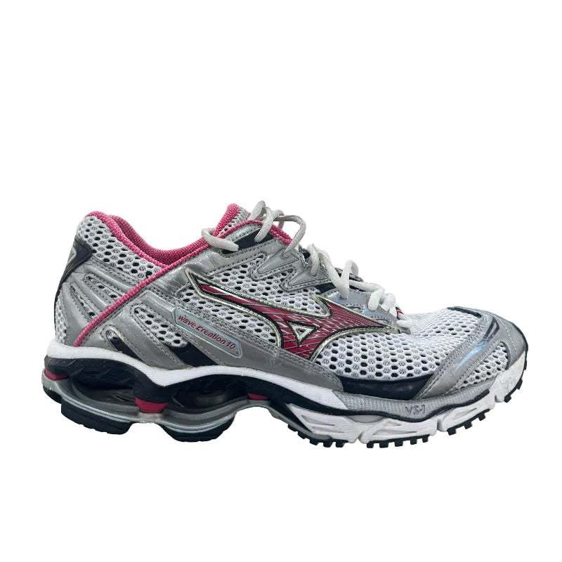 Used Mizuno Wave Creation 10 Silver Pink