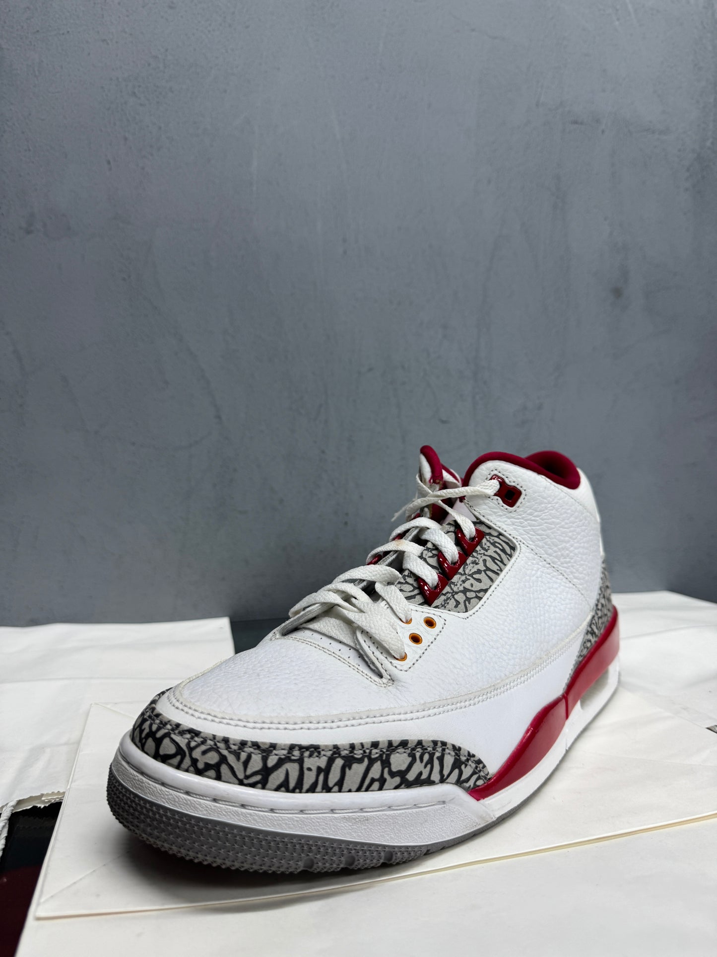 Used Air Jordan 3 Retro Cardinal Red Multiple Sizes