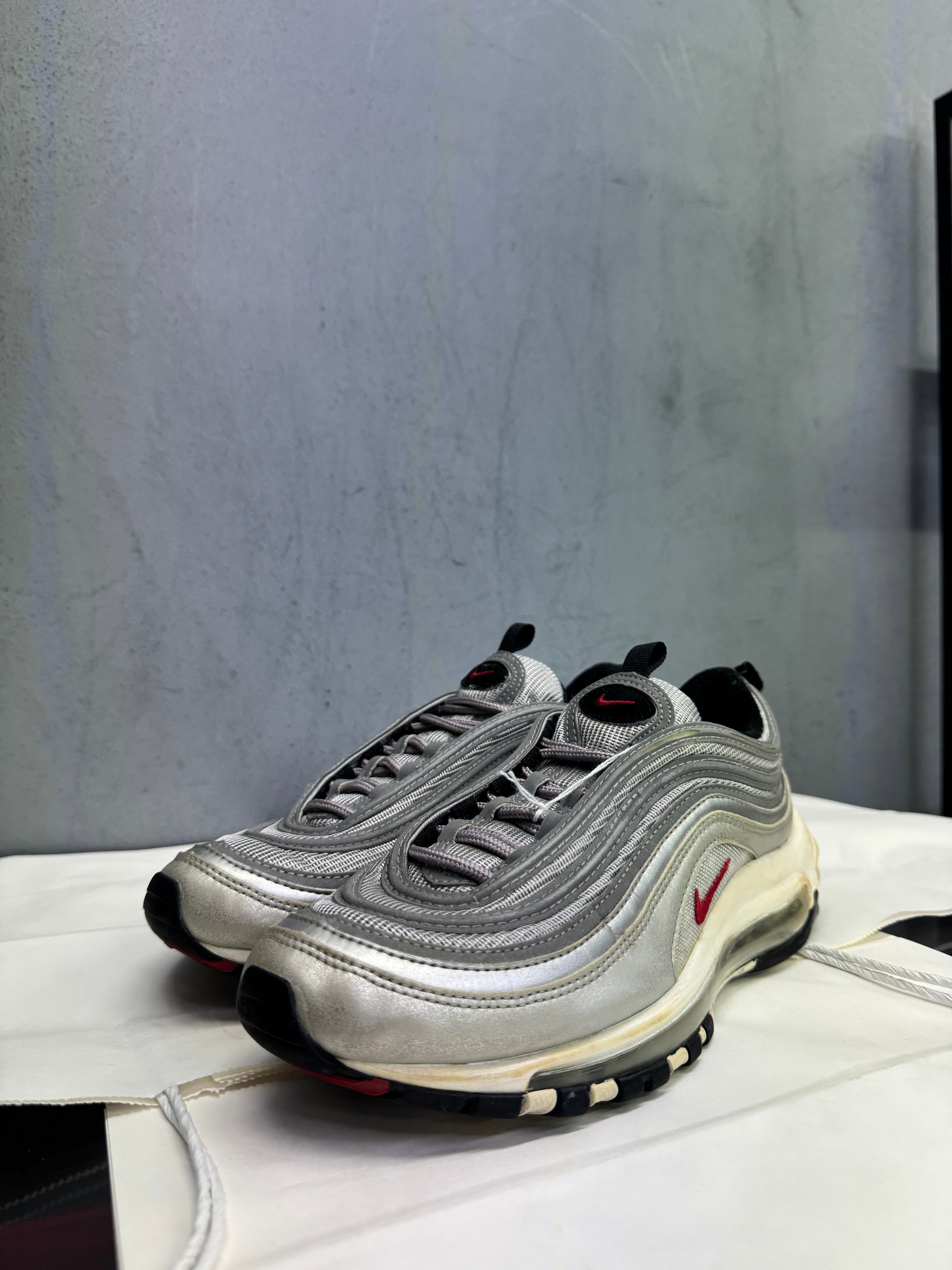 Used Air Max 97 OG QS GS Silver Bullet US 6.5Y - Women's 8