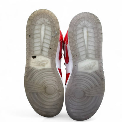 Used Jordan 1 Mid Barcelona Sweater Red Patent GS US 7Y - Women's 8.5