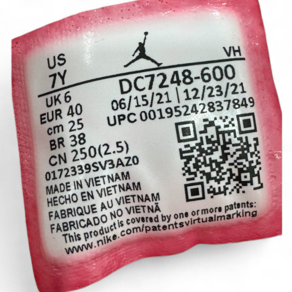 Used Jordan 1 Mid Barcelona Sweater Red Patent GS US 7Y - Women's 8.5