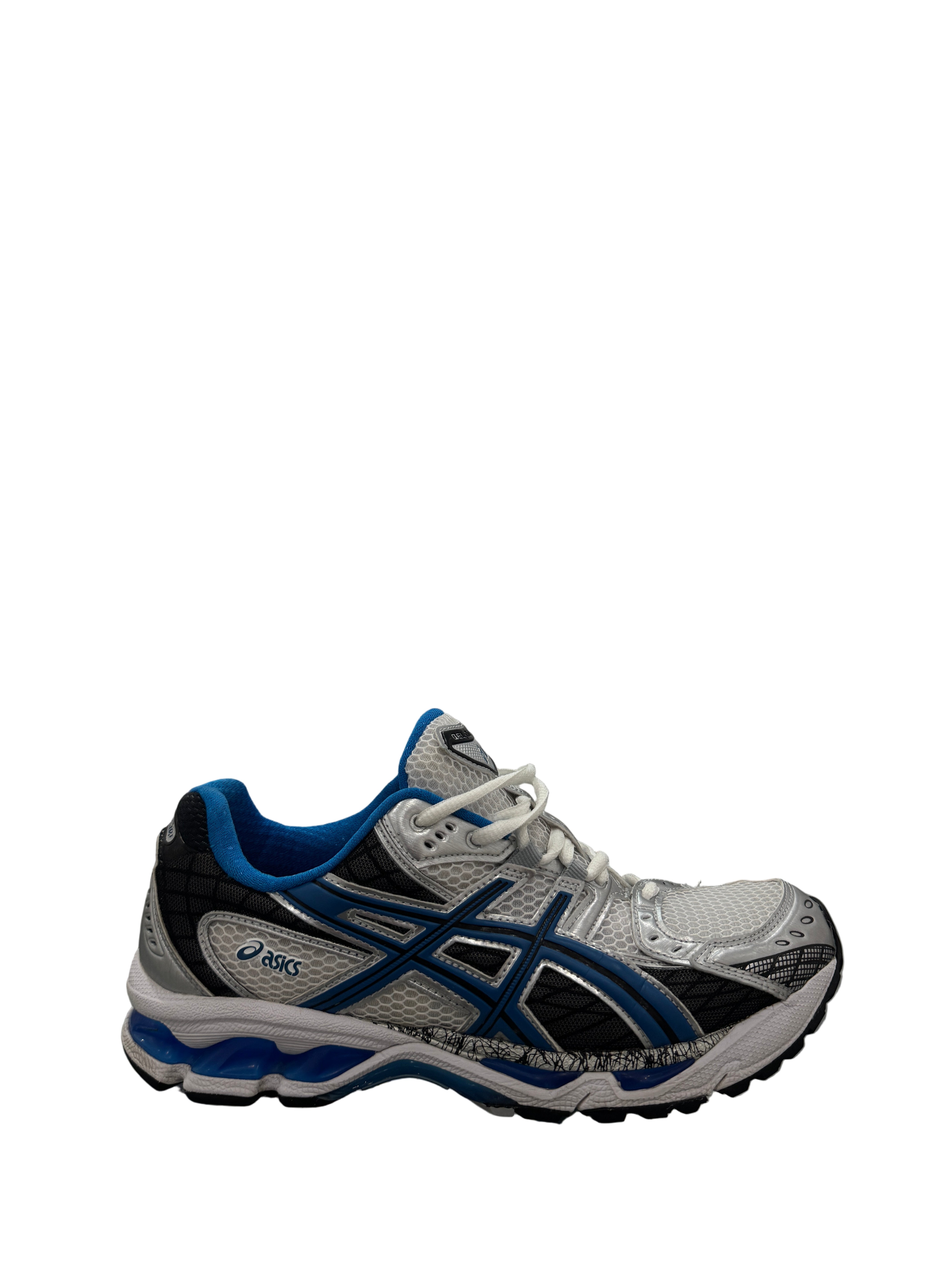 Used Gel Nimbus 10.1 Silver White Blue 45756