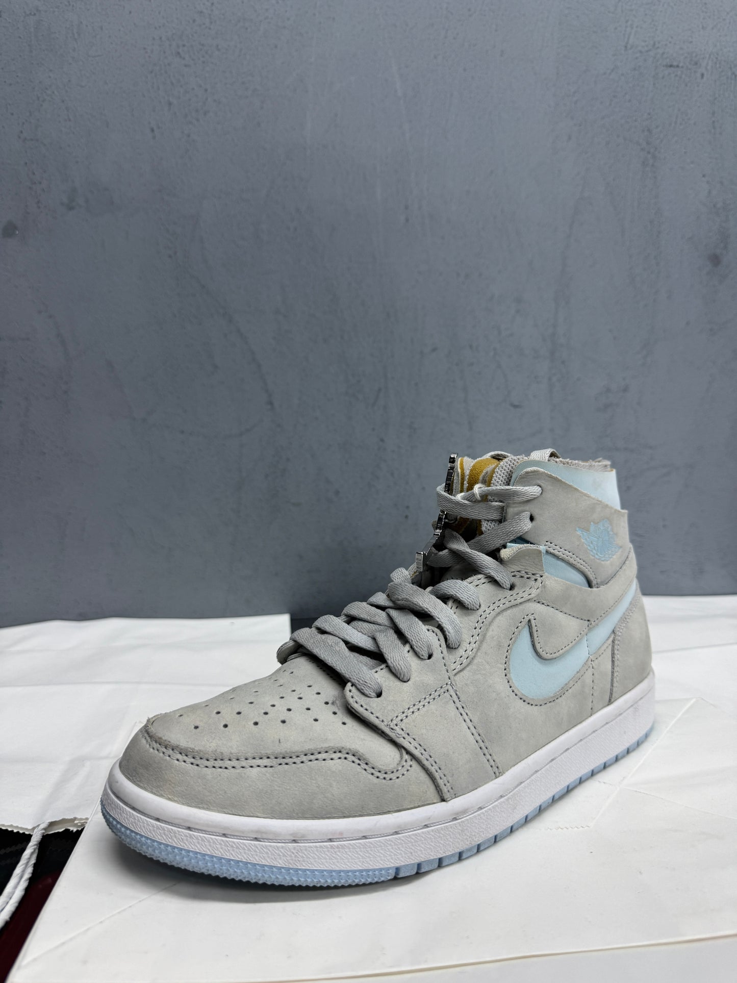 Used Jordan 1 High Zoom Comfort Cool Grey Light Blue 8