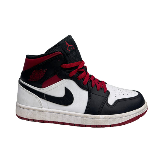 Used Jordan 1 Mid Black Toe US Men's 8 - Women's 9.5