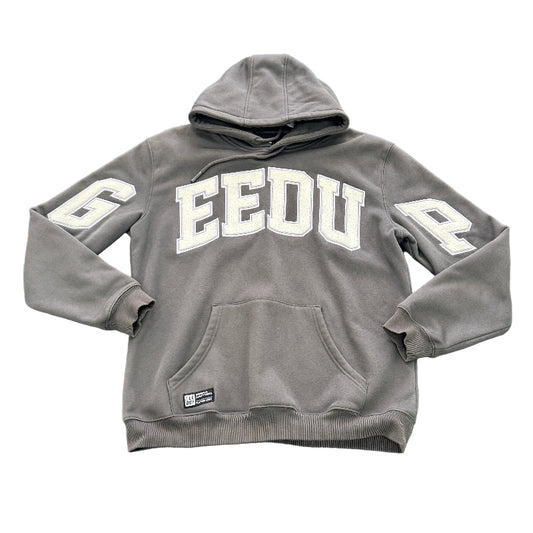 Used Team Logo Charcoal Lavender Hoodie XL