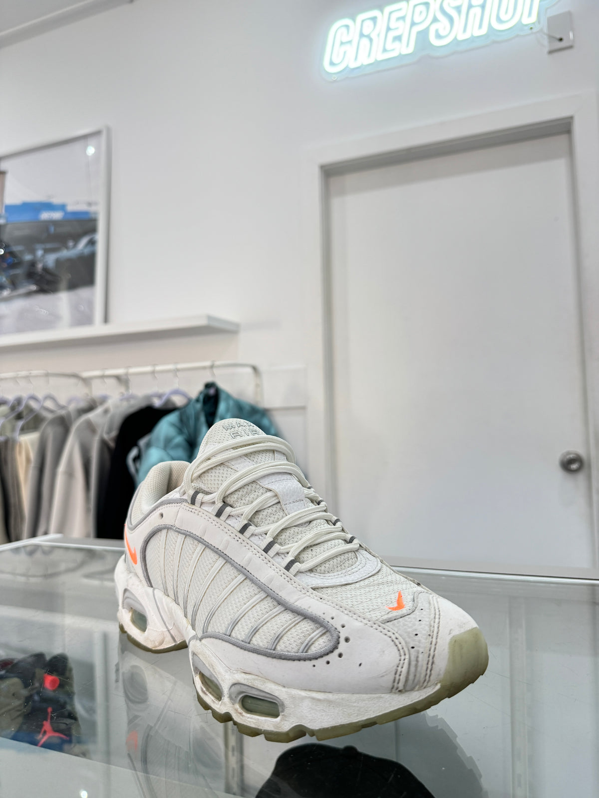 Used Nike Air Max Tailwind 4 White Orange
