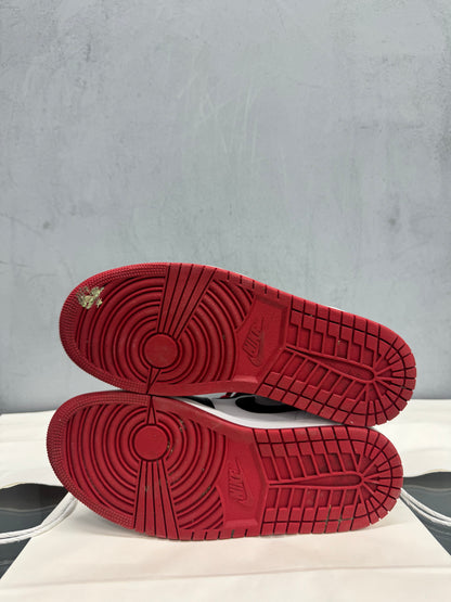 Used Jordan 1 Mid Black Toe US Men's 8 - Women's 9.5