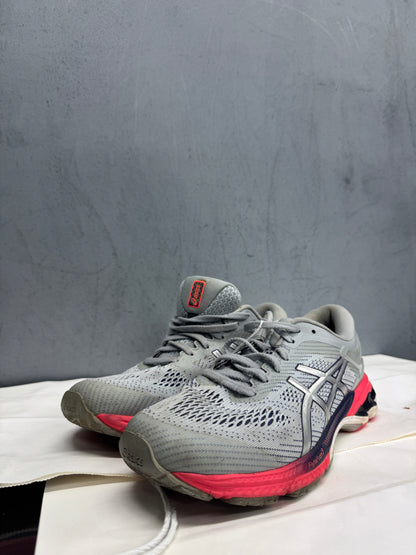Used GEL-Kayano 26 Grey Pink Women's US Women's 9 - Men's 7.5