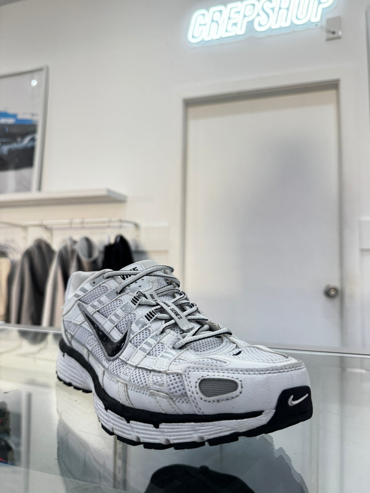 Used Nike P-6000 White Black