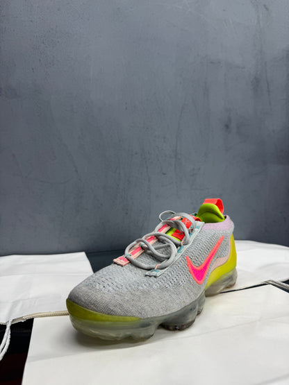 Used Air VaporMax 2021 FK Grey Volt Women's US Women's 8 - Men's 6.5