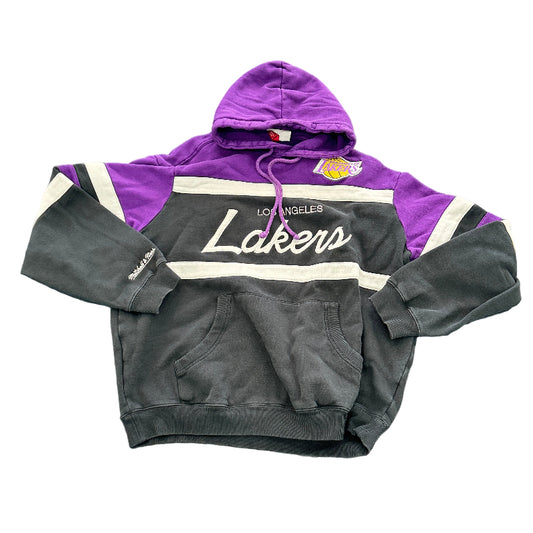 Used Mitchell & Ness Hoodie Purple White Black M