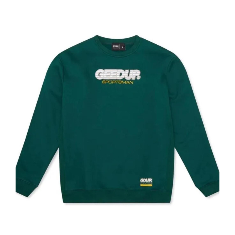 GEEDUP Sportsman Forest Green Crewneck
