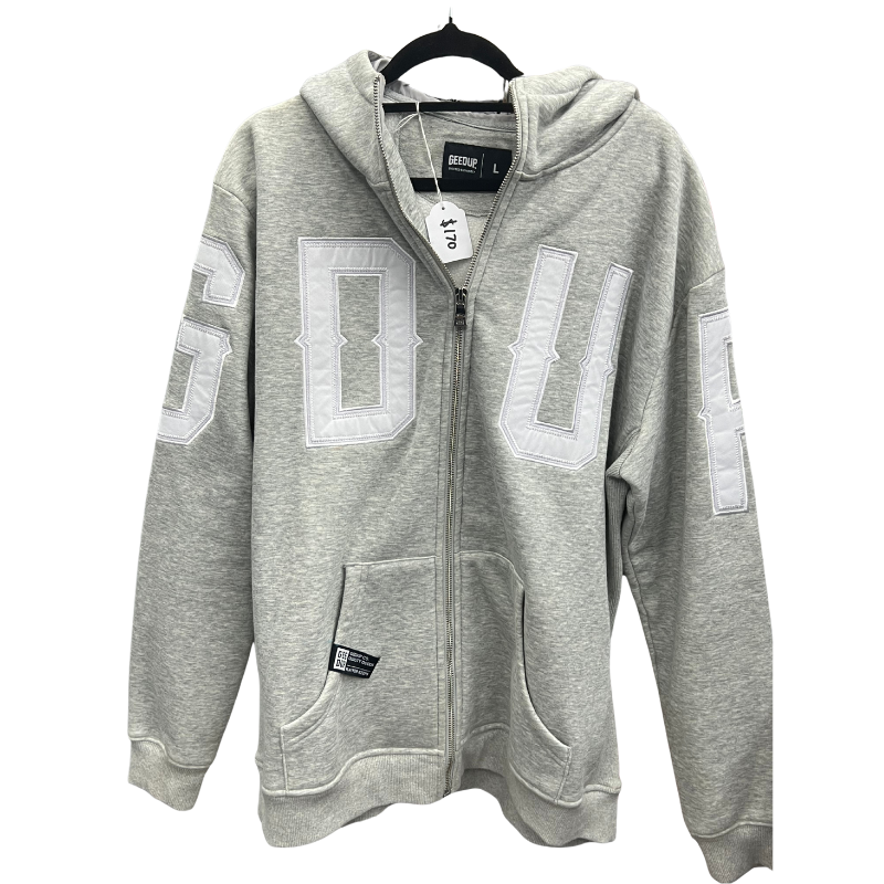 Pre-Owned Geedup PFK Laced Zip Up Jacket 'Grey'