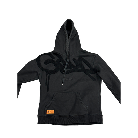 Pre-Owned Geedup Handstyle Hoodie 'Triple Black'