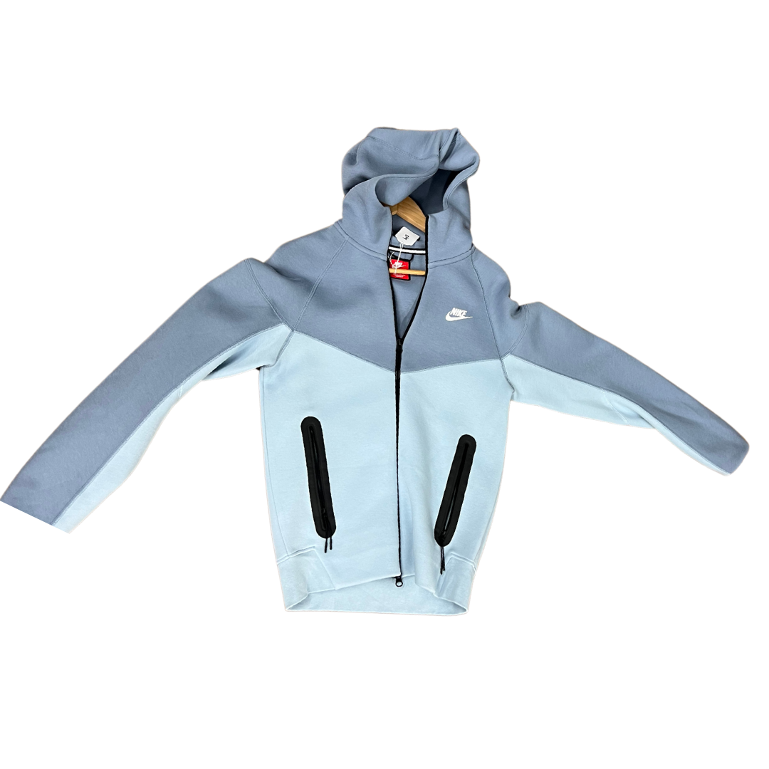 Used Nike Tech Fleece Light Blue Hoodie xs