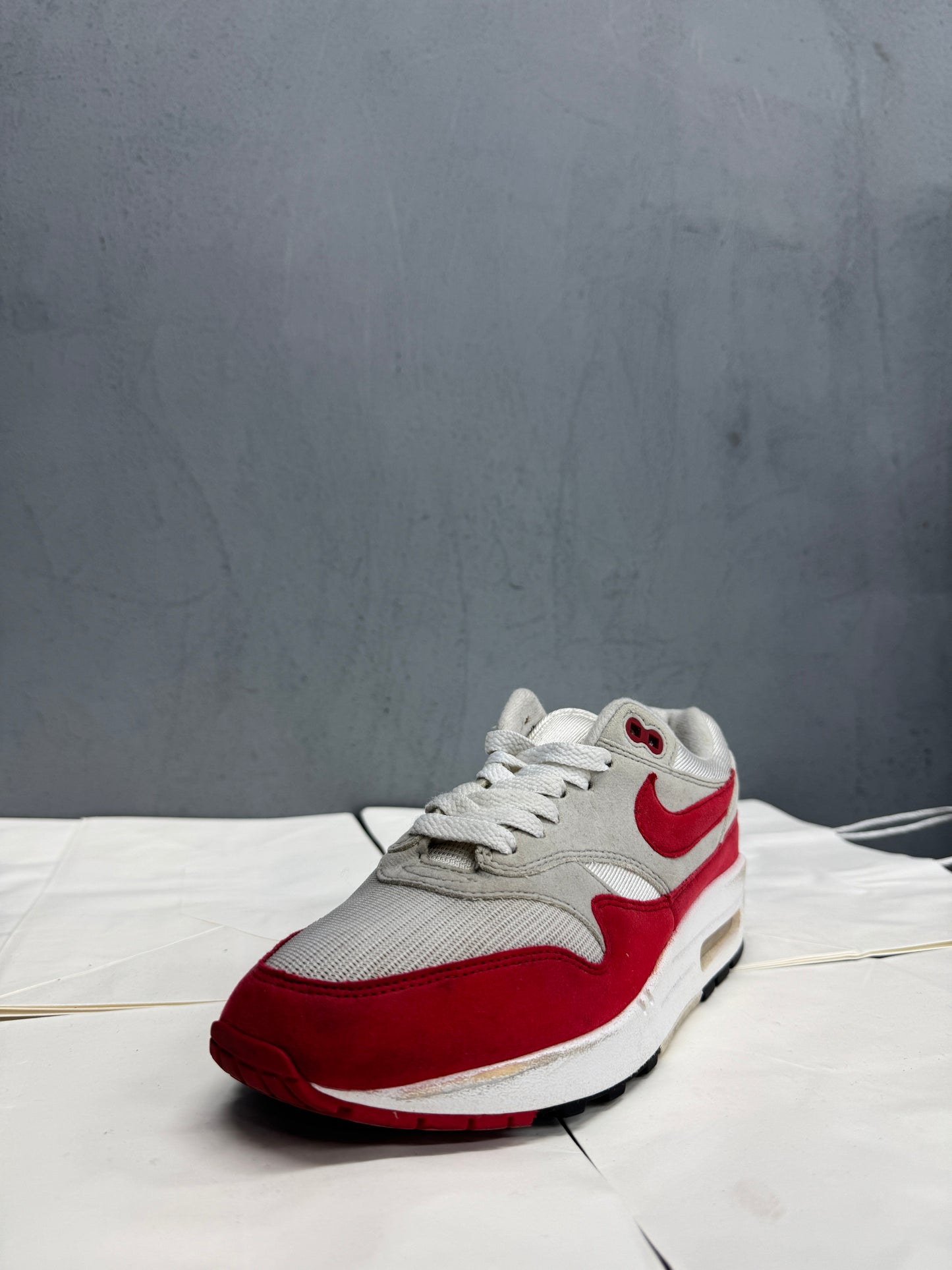 Used Air Max 1 OG Anniversary Red 2017 US Men's 6 - Women's 7.5