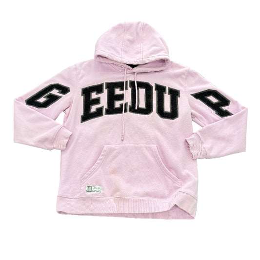 Used Team Logo Hoodie Lavender Black L