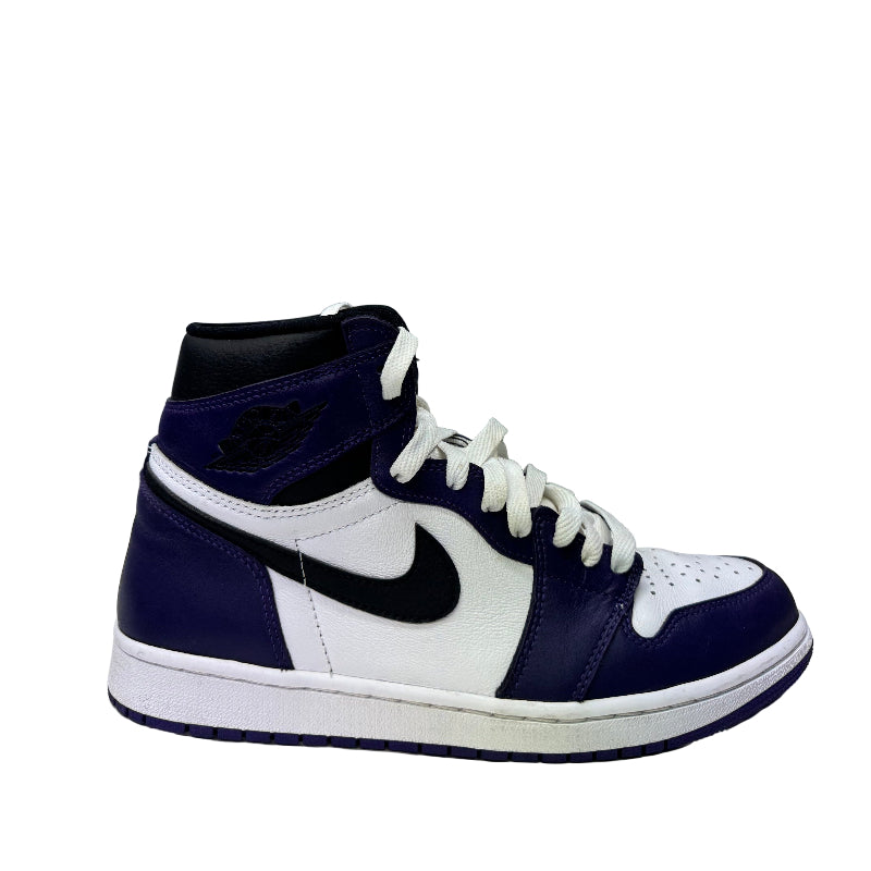 Used Jordan 1 Retro High Court Purple White US Men's 10 - Women's 11.5