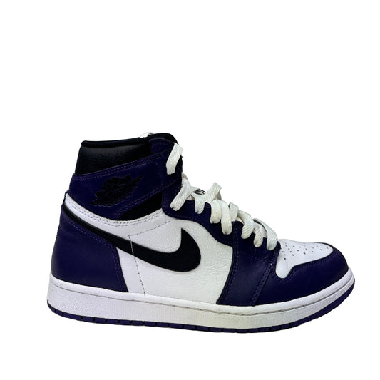 Used Jordan 1 Retro High Court Purple White US Men's 10 - Women's 11.5
