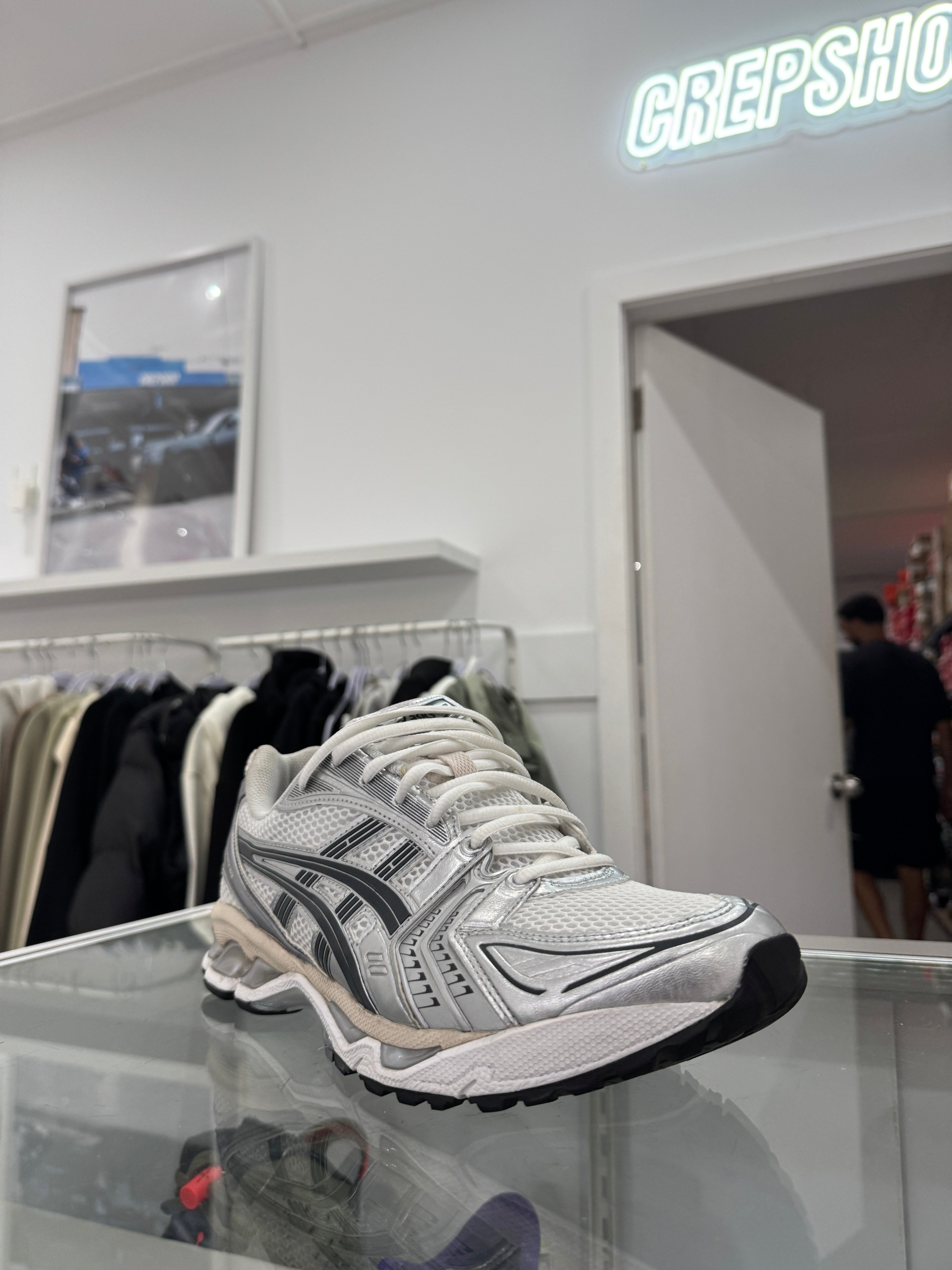 Used ASICS Gel-Kayano 14 White Graphite