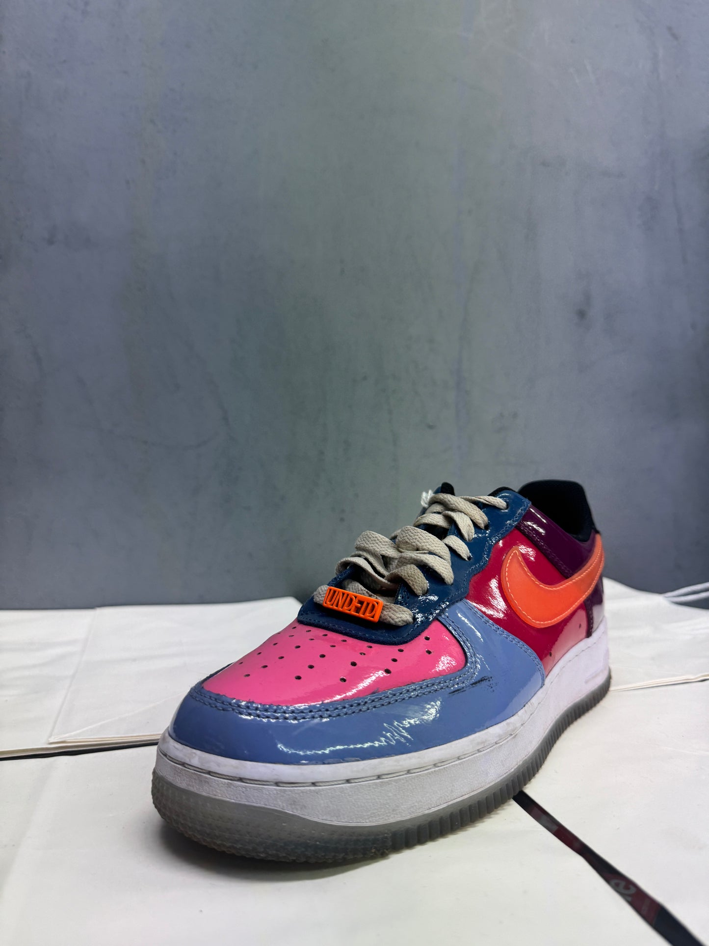 Used Air Force 1 Low SP Undefeated Multi-Patent Total Orange US Men's 8.5 - Women's 10