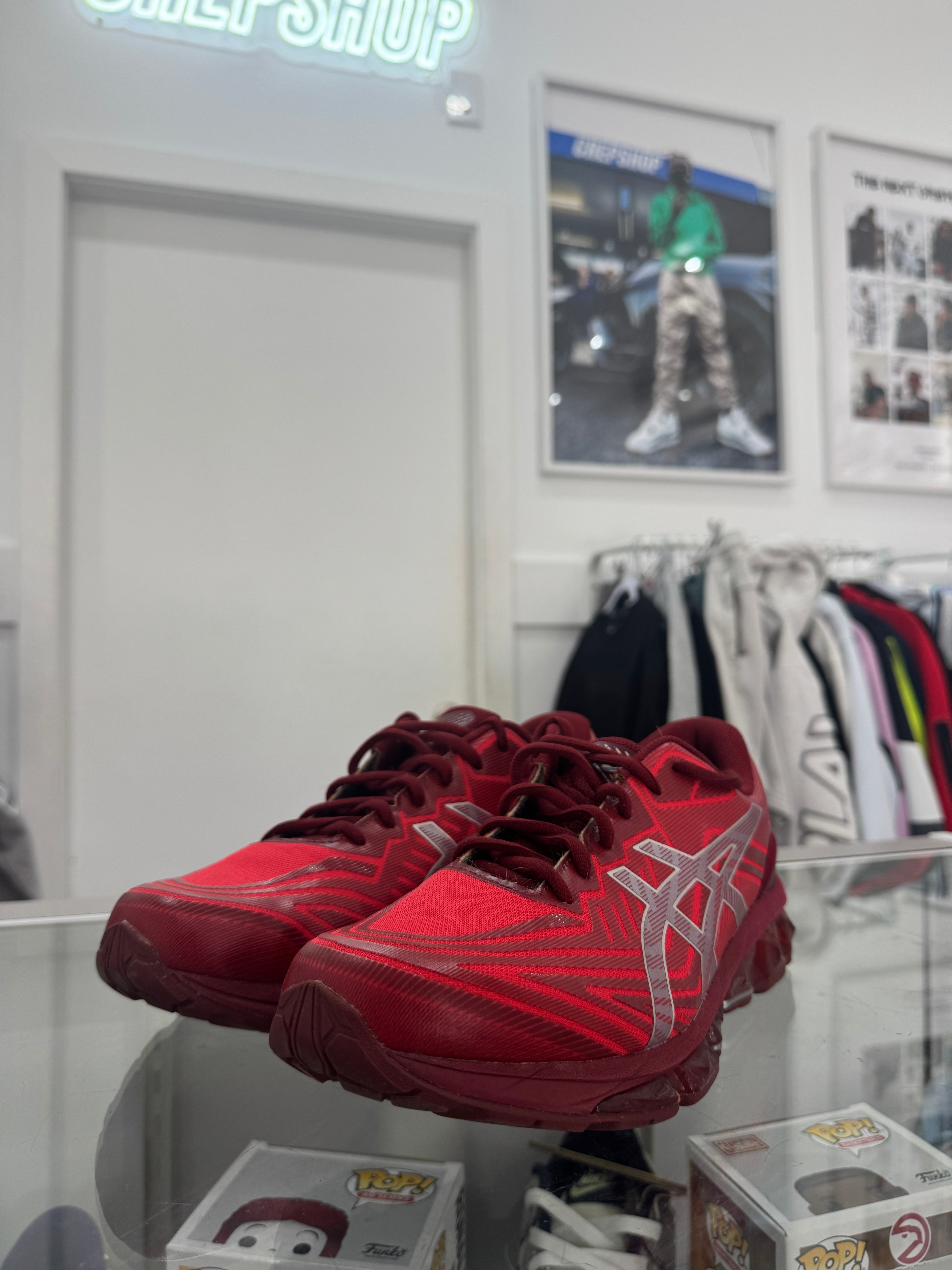 Used ASICS Gel Quantum 360 Red Silver