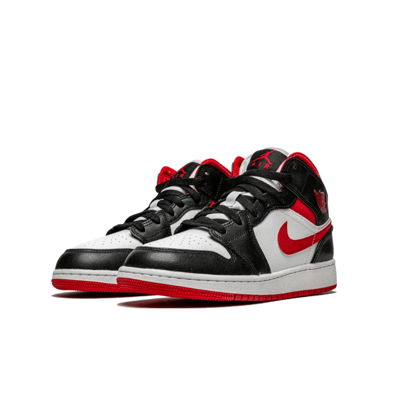 Jordan 1 Mid Gym Red Black White GS