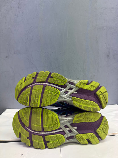 Used GEL-Kayano 20 Black Purple Blue US Women's 8 - Men's 6.5