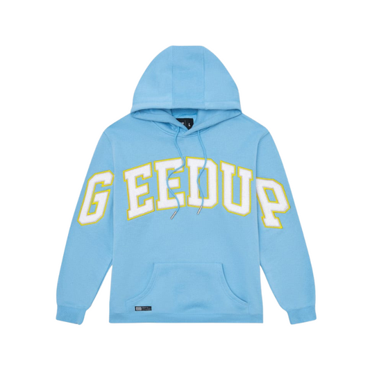 Geedup Team Logo Hoodie 'Baby Blue/White/Yellow'