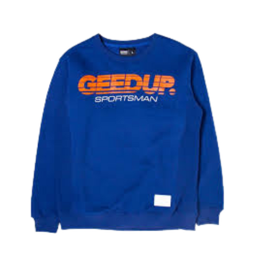 Geedup Sportsman Crewneck 'Blue/Orange'