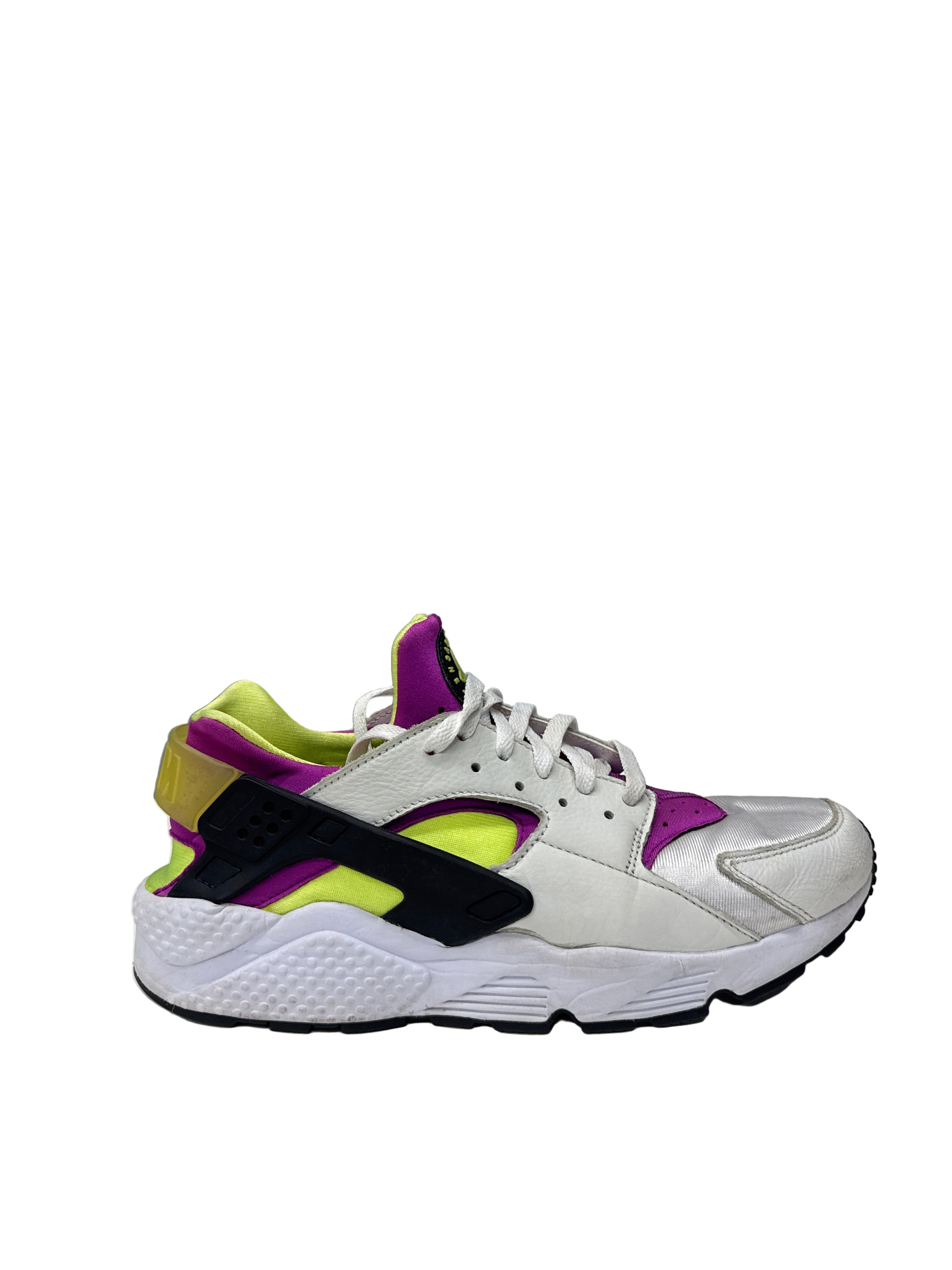 Used Huarache White Purple Green