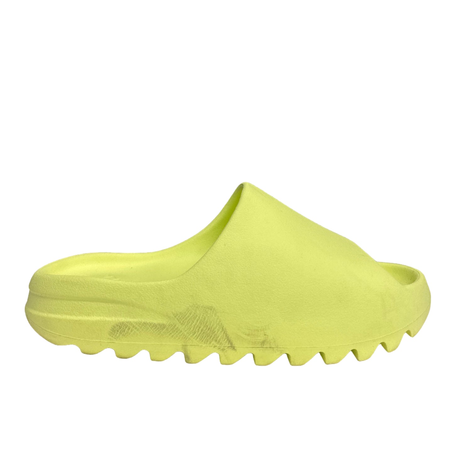 Used Yeezy Slides Glow Green US Men's 11 - Women's 12.5