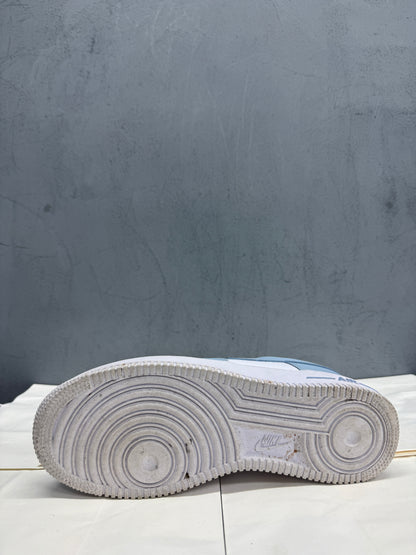 Used Air Force 1 Low 07 Light Armory Blue White US Men's 8.5 - Women's 10