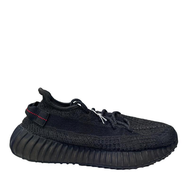 Used Yeezy Boost 350 V2 Static Black Reflective US Men's 10.5 - Women's 12