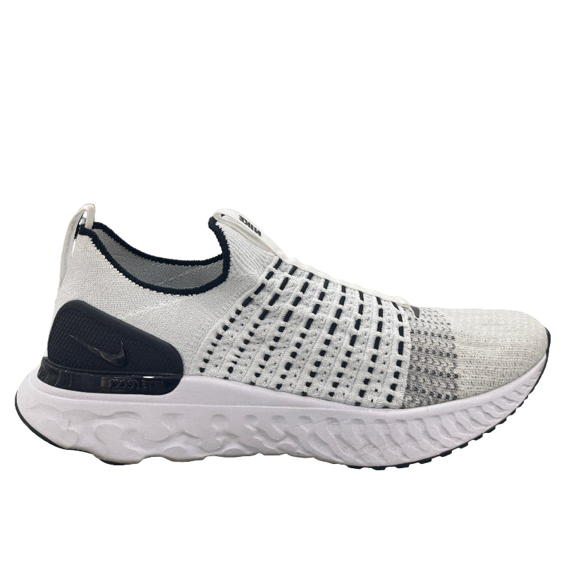 Used React Phantom Run Flyknit 2 White Black Mens