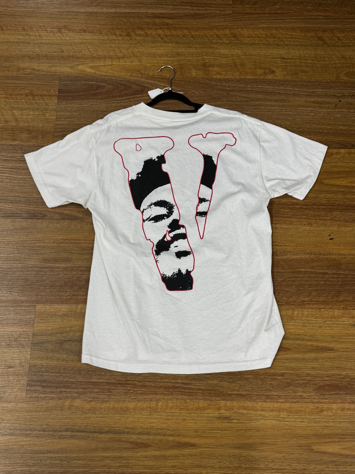 Used After Hours T-Shirt White Purple Large