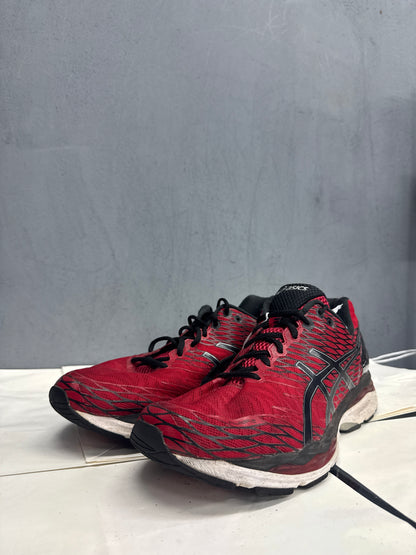 Used GEL-Nimbus 18 Red Black US Men's 12 - Women's 13.5