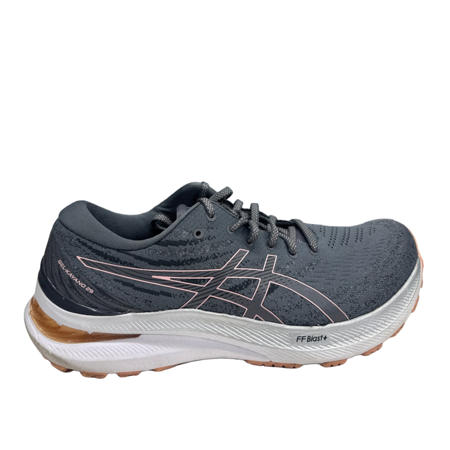 Used GEL-Kayano 29 Grey Pink Women's US Women's 12 - Men's 10.5