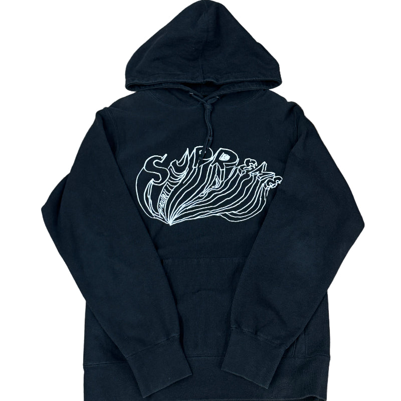 Used Supreme Scribble Hoodie Black M