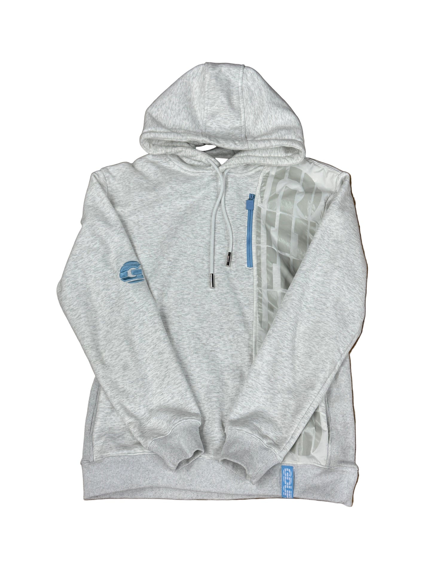 Used Front Pocket Zip Hoodie White Blue Multiple Sizes