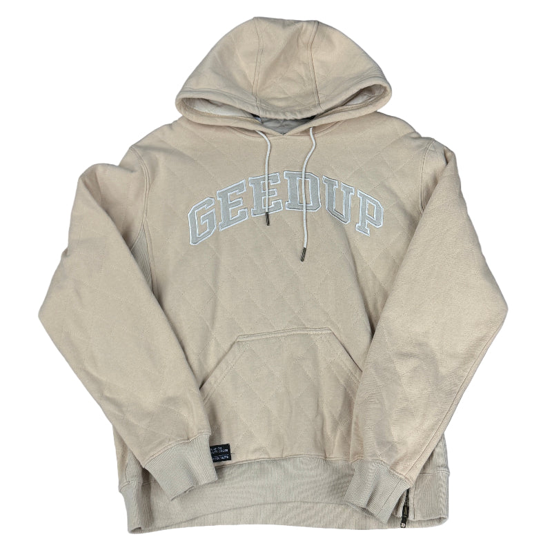 Used Quilt Hoodie Cream White L