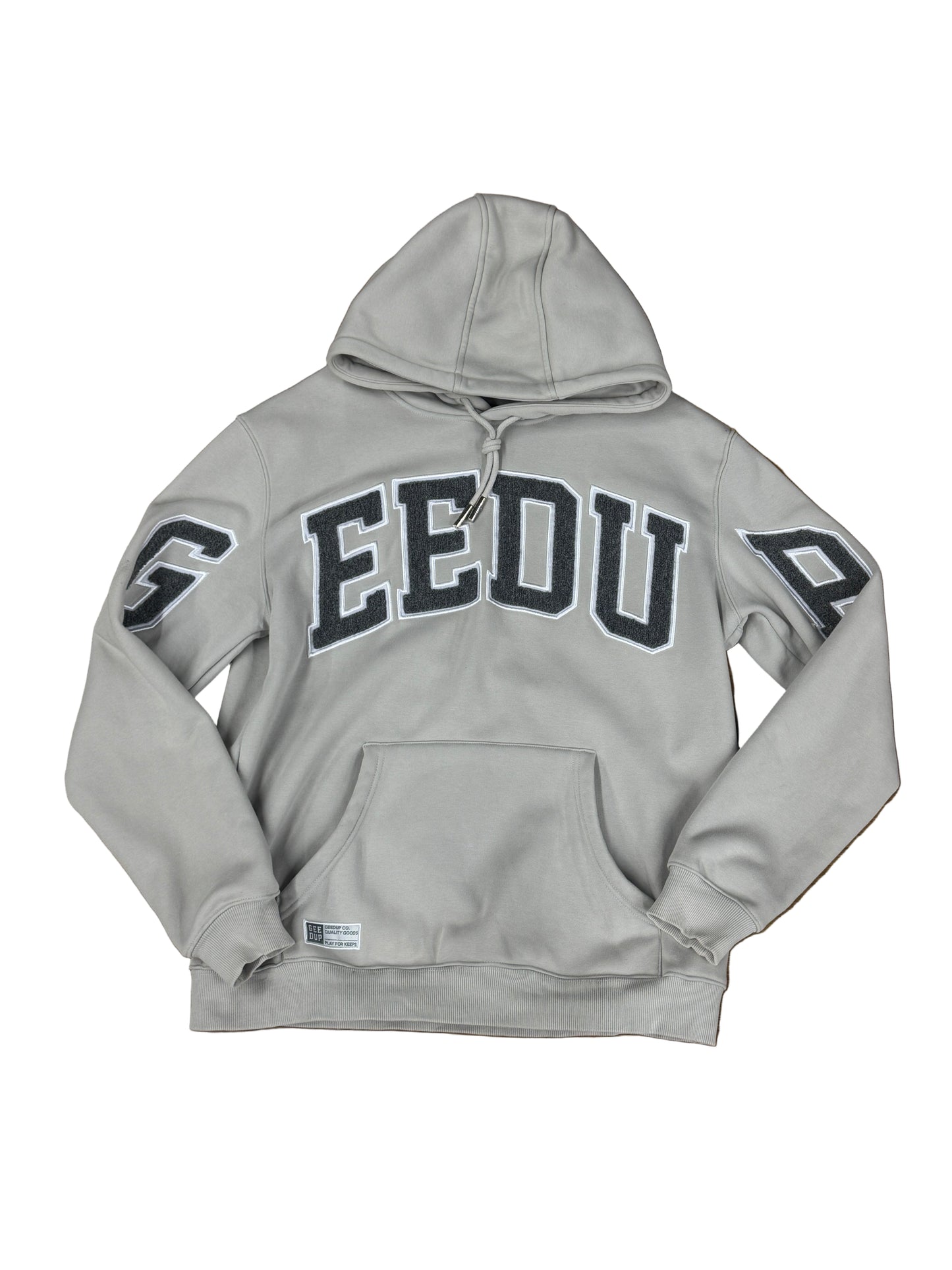 Used Team Logo Hoodie Grey Grey L