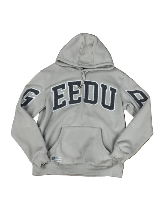 Used Team Logo Hoodie Grey Grey L