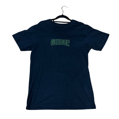 Used T-Shirt Navy Lime Green M