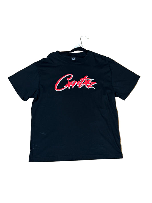 Used CRTZ T Shirt Black Red Medium