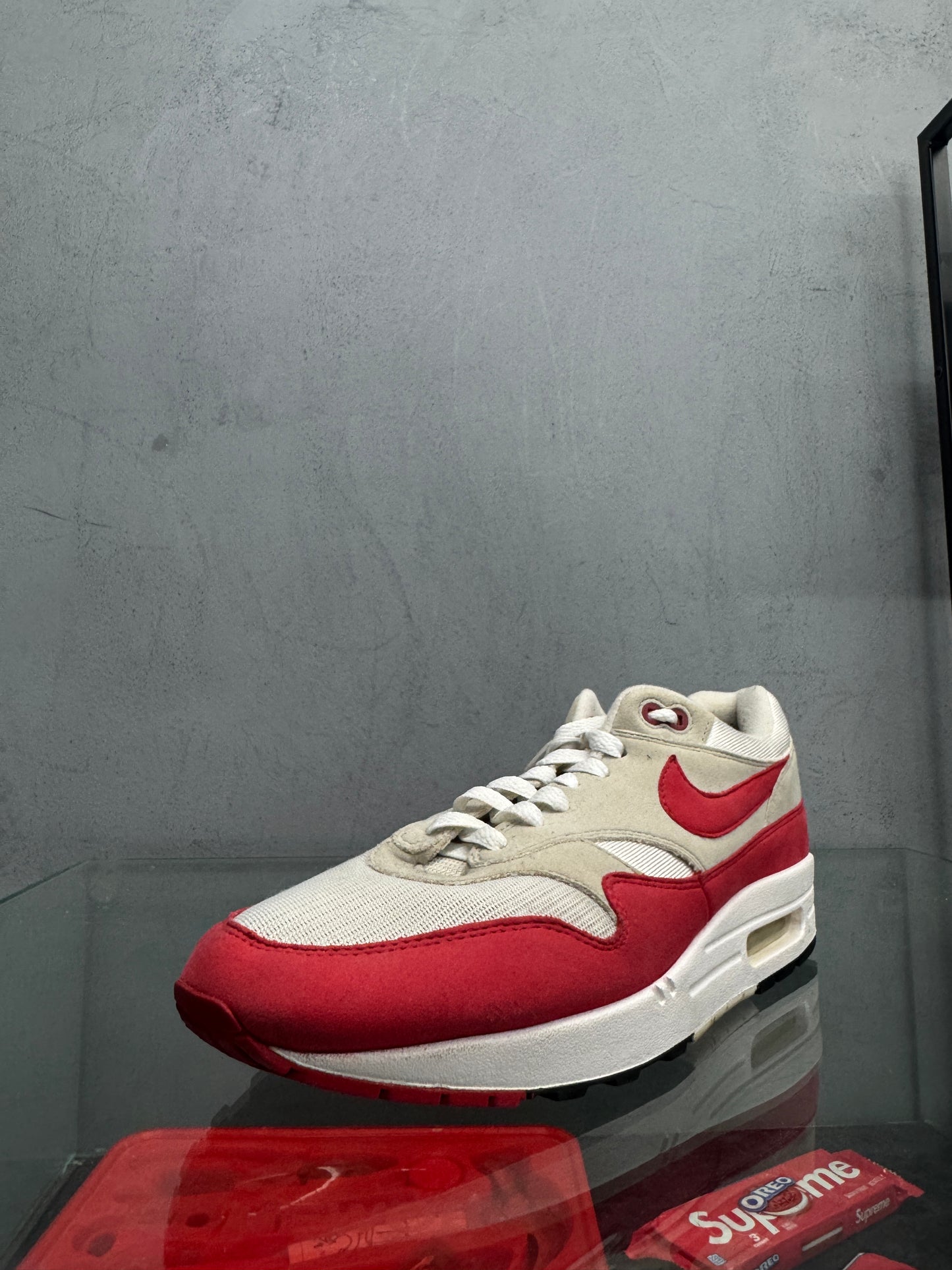 Used Air Max 1 Anniversary Red US Men's 11 - Women's 12.5