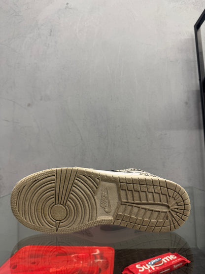 Used Air Jordan 1 Retro High OG GS White Cement US 6.5Y - Women's 8