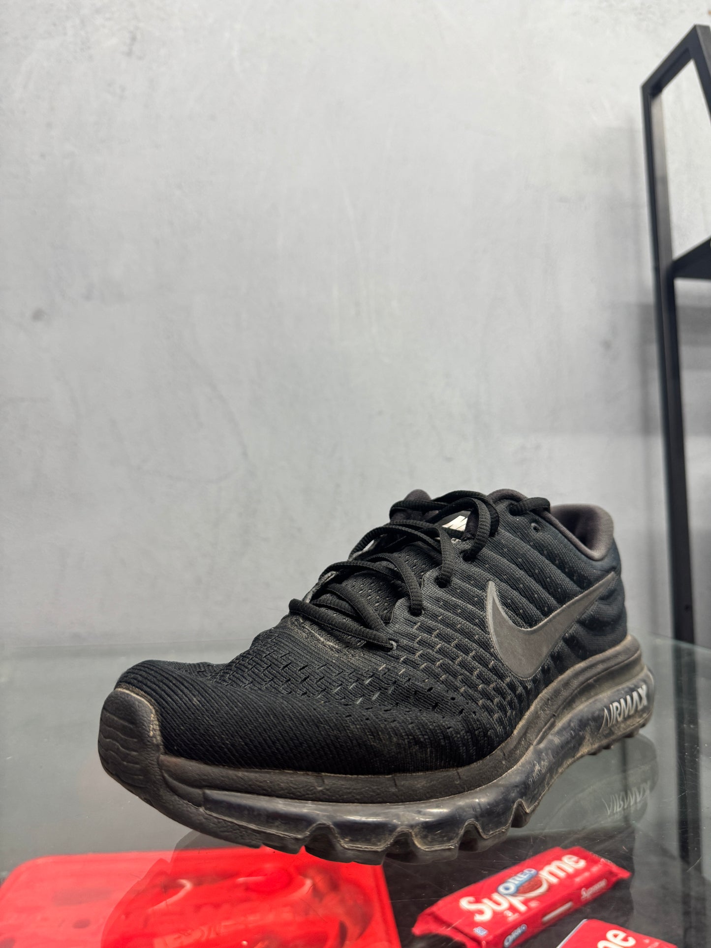 Used Air Max 2017 Triple Black Mens US Men's 8.5 - Women's 10
