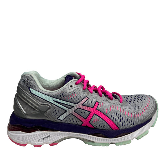 Used Women s GEL-Kayano 23 Silver Pink 7