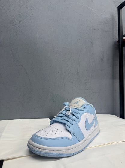 Used Jordan 1 Low White Ice Blue Multiple Sizes